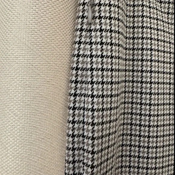 Theory Houndstooth Dress Pants Size 8 Black White Straight Leg Work - Picture 6 of 8